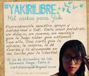 Campaña 100 cartas para Yakirí Rubí