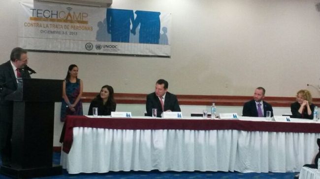Inauguración del globaltech camp sobre trata en Tlaxcala, México