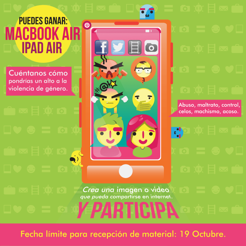 Cartel Concurso para la igualdad. Mukira y Justicia. Chihuahua